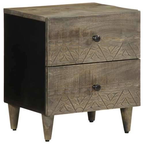 Noćni ormarići 2 kom svijetlo sivi 40x33x46 cm Puno drvo Mango - 2 Cijena