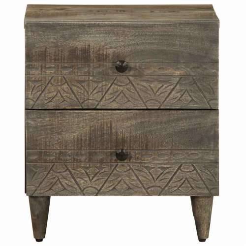 Noćni ormarići 2 kom svijetlo sivi 40x33x46 cm Puno drvo Mango - 2 Cijena
