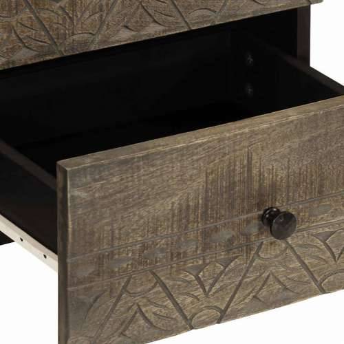 Noćni ormarići 2 kom svijetlo sivi 40x33x46 cm Puno drvo Mango - 2 Cijena