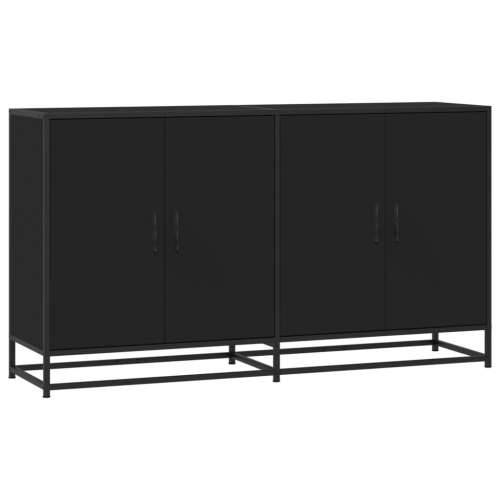 Komoda crna 134x35x76 cm Konstruirano drvo - Crna 1 Cijena