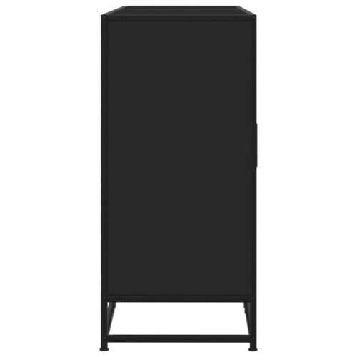 Komoda crna 134x35x76 cm Konstruirano drvo - Crna 1 Cijena