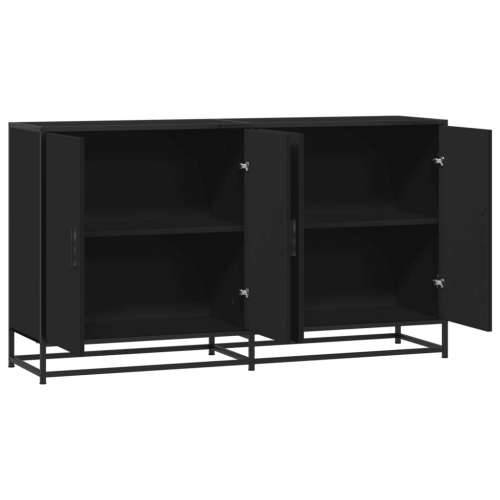 Komoda crna 134x35x76 cm Konstruirano drvo - Crna 1 Cijena