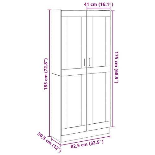 Visoka ploča staro drvo 82,5x30,5x185 cm konstruirano drvo - Staro drvo 1 185 cm Cijena