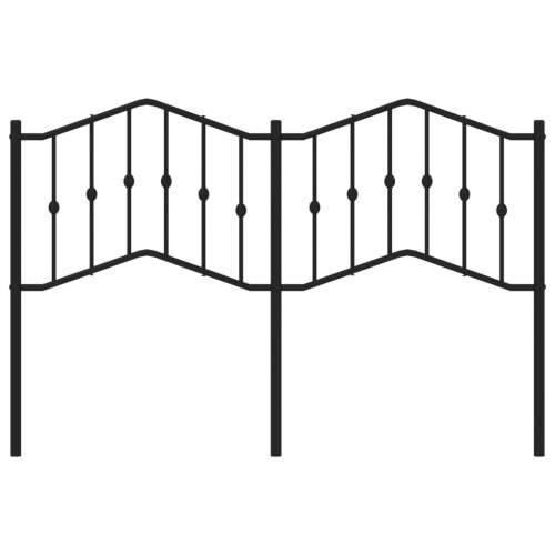 Metalno uzglavlje crno 140 cm - Crna 140 cm 1 Cijena