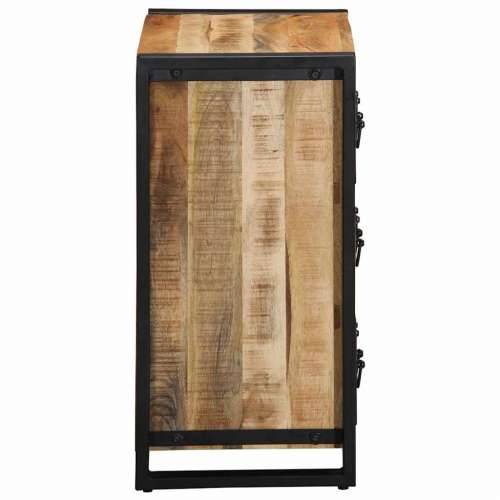 Komoda 50x35x70 cm Puno grubo drvo Mango - Crna i smeđa 1 Grubo masivno drvo manga Cijena