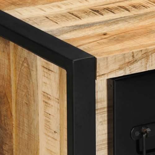 Komoda 50x35x70 cm Puno grubo drvo Mango - Crna i smeđa 1 Grubo masivno drvo manga Cijena