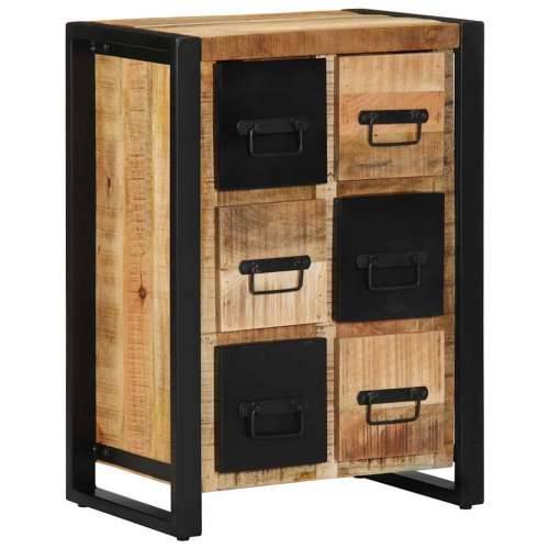 Komoda 50x35x70 cm Puno grubo drvo Mango - Crna i smeđa 1 Grubo masivno drvo manga Cijena