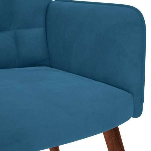 Stolica za opuštanje plava baršunasta - Plava 1 without stool Cijena