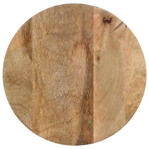 Pomoćni stol crni Ø37x45 cm Puno drvo Mango - Crna 1 Cijena