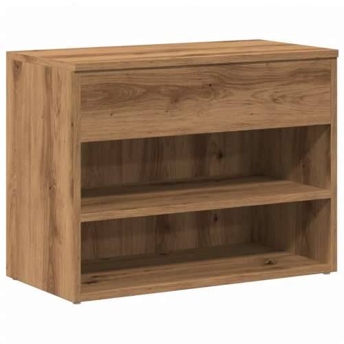 Klupa za cipele obrtnički hrast 60x30x45 cm izrađeno drvo - hrast artisan 60 x 30 x 45 cm 1 Cijena