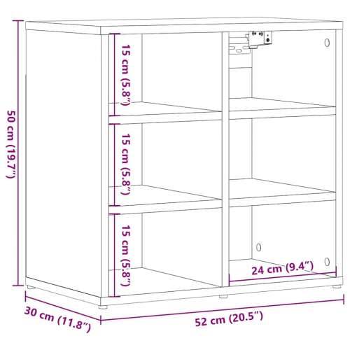 Ormari za cipele 2 kom Staro drvo 52x30x50 cm - Staro drvo 52.5 x 30 x 50 cm 2 Cijena