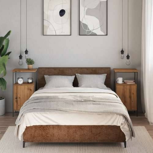 Noćni ormarići 2 kom Artisan hrast 41x31x80 cm izrađeno drvo - hrast artisan 2 Cijena