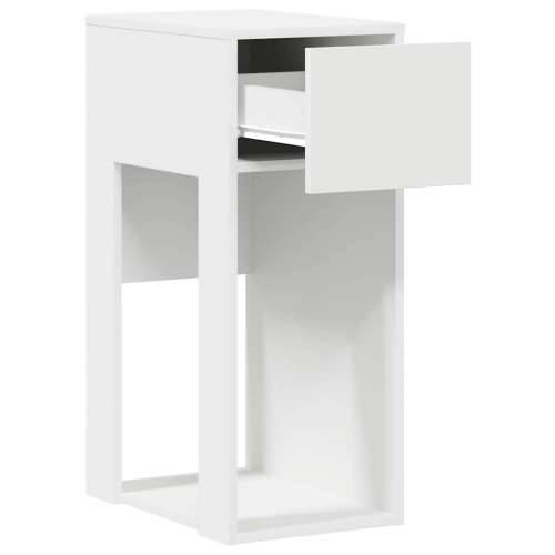 Tower stalak za računalo s ladicom bijeli 30x44x74 cm - Bijela Cijena