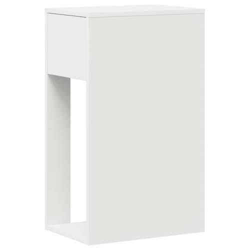 Tower stalak za računalo s ladicom bijeli 30x44x74 cm - Bijela Cijena