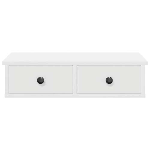 Zidna polica s ladicama bijela 60x28x15 cm konstruirano drvo - Bijela 60 x 25 x 15 cm 1 Cijena