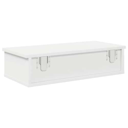 Zidna polica s ladicama bijela 60x28x15 cm konstruirano drvo - Bijela 60 x 25 x 15 cm 1 Cijena