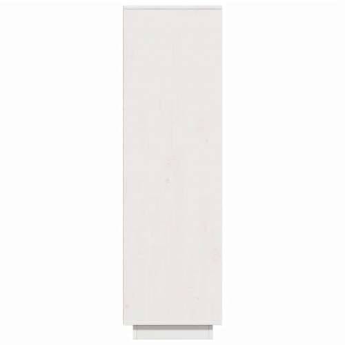 Visoka ploča bijela 89x34x116,5 cm puno drvo bor - Bijela 1 Cijena