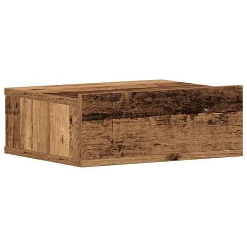 Plutajući noćni ormarić staro drvo 40x32x15cm konstruirano drvo - Staro drvo 1 Cijena