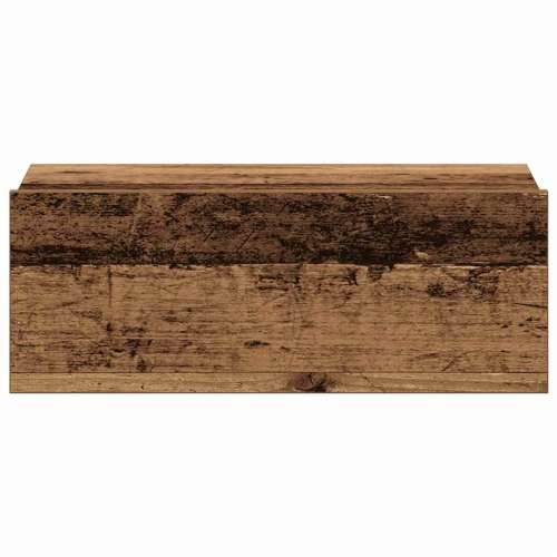Plutajući noćni ormarić staro drvo 40x32x15cm konstruirano drvo - Staro drvo 1 Cijena