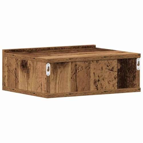Plutajući noćni ormarić staro drvo 40x32x15cm konstruirano drvo - Staro drvo 1 Cijena