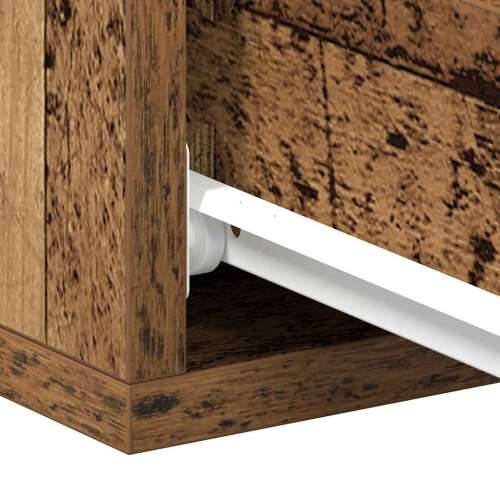 Plutajući noćni ormarić staro drvo 40x32x15cm konstruirano drvo - Staro drvo 1 Cijena