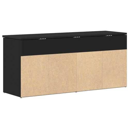 Klupa za cipele crna 102x30,5x45 cm izrađeno drvo - Crna 1 Cijena