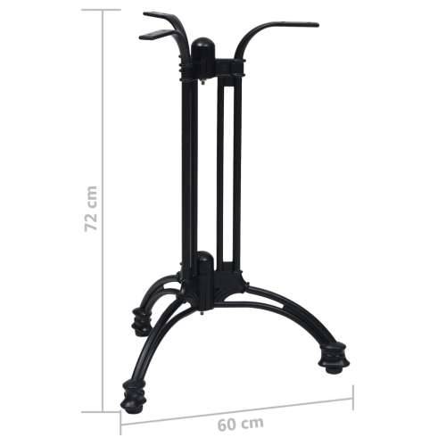 Noga za bistro stol crna Ø60x72 cm lijevani aluminij - 60 x 72 cm 1 Cijena