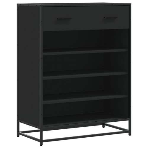 Ormarić za cipele crni 75x38x97,5 cm Konstruirano drvo i metal - Crna 1 Cijena