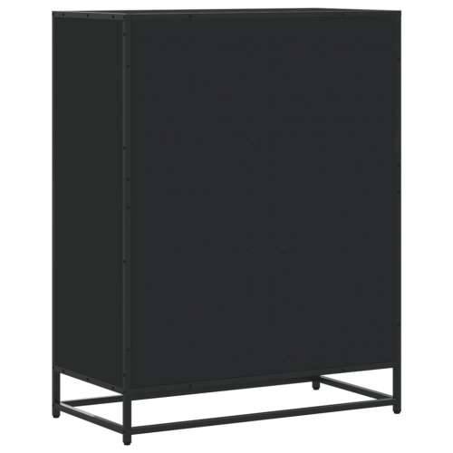 Ormarić za cipele crni 75x38x97,5 cm Konstruirano drvo i metal - Crna 1 Cijena