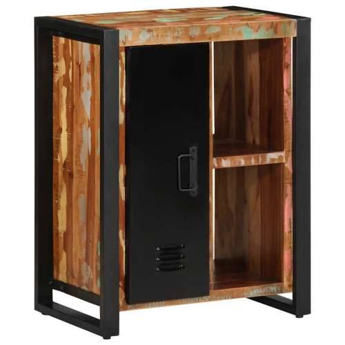 Komoda Višebojna 55x35x70 cm Puno Obrađeno Drvo - Šareni 1 Cijena