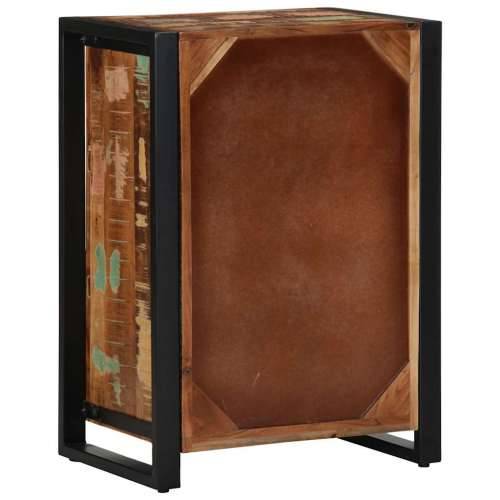 Komoda 50x35x70 cm Obrađeno puno drvo - Crna i smeđa 1 masivno obnovljeno drvo Cijena