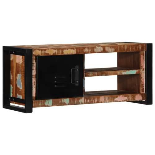 TV ormarić 80x30x35 cm Obrađeno puno drvo - 1 masivno obnovljeno drvo Cijena