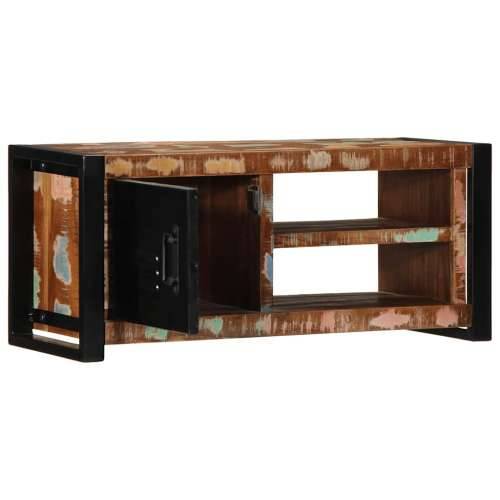 TV ormarić 80x30x35 cm Obrađeno puno drvo - 1 masivno obnovljeno drvo Cijena