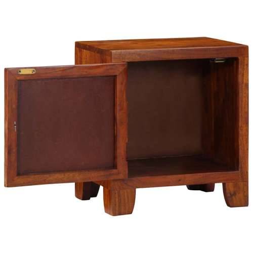 Noćni ormarić 40x30x45 cm puno drvo bagrem - 1 Cijena
