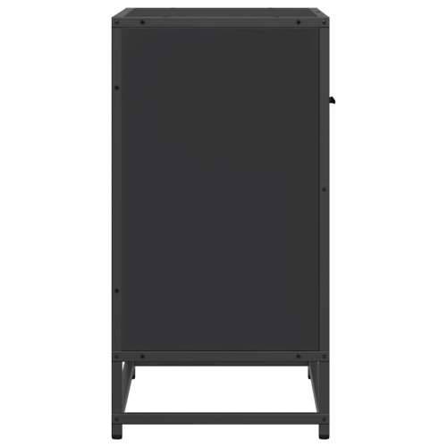 Noćni ormarić crni 60x31x60 cm Konstruirano drvo i metal - Crna 1 Cijena
