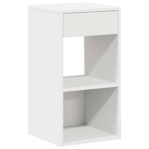 Noćni ormarić s ladicom bijeli 35x34x66,5 cm - Bijela 1 Cijena