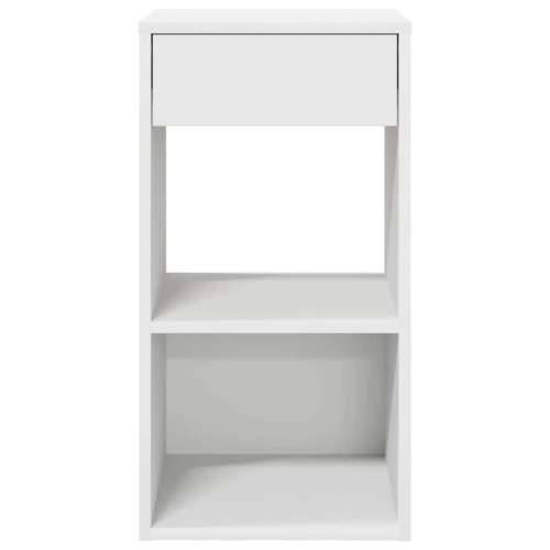 Noćni ormarić s ladicom bijeli 35x34x66,5 cm - Bijela 1 Cijena