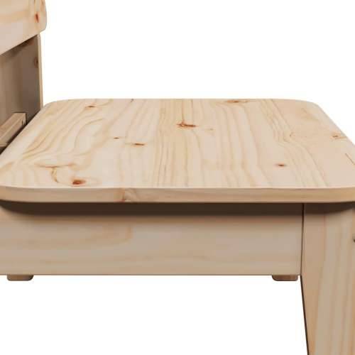 Vrtna stolica 60x52,5x72 cm puno drvo bor - Prirodna boja bora 1 Cijena