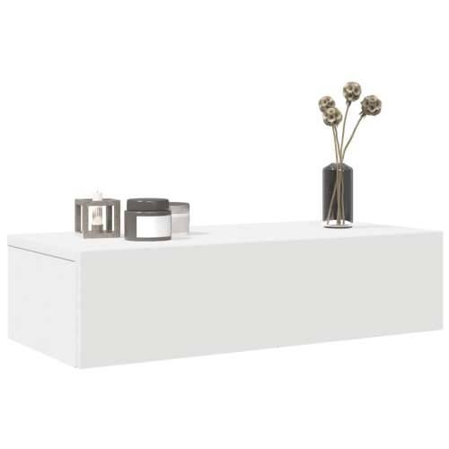 Zidna polica s ladicama bijela 60x26,5x15 cm izrađeno drvo - Bijela 60 x 26.5 x 15 cm 1 Cijena