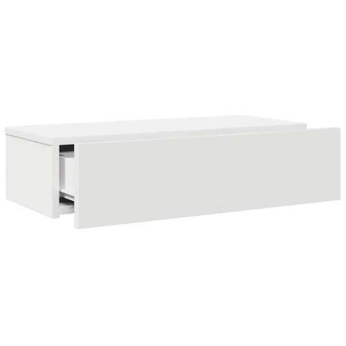 Zidna polica s ladicama bijela 60x26,5x15 cm izrađeno drvo - Bijela 60 x 26.5 x 15 cm 1 Cijena