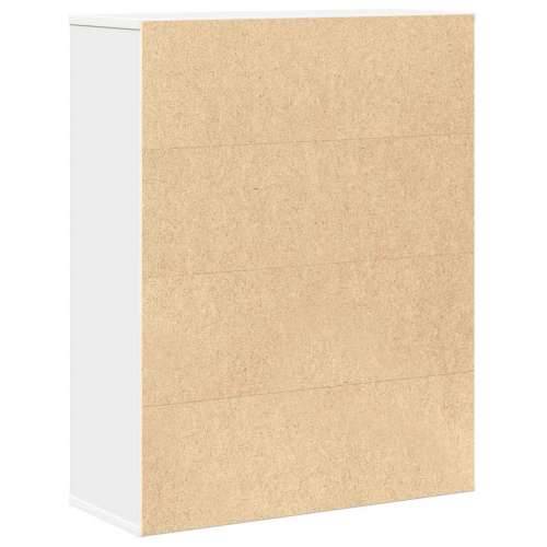 Polica za knjige bijela 60x24x76,5 cm izrađeno drvo - Bijela 1 76.5 cm 60 cm Cijena