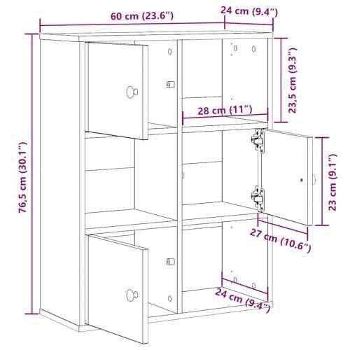 Polica za knjige bijela 60x24x76,5 cm izrađeno drvo - Bijela 1 76.5 cm 60 cm Cijena