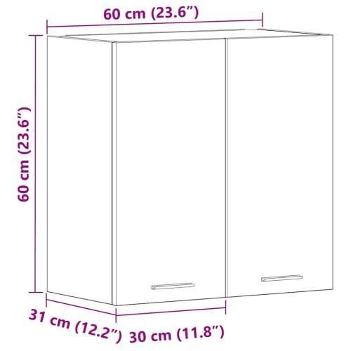 Kuhinjski zidni ormarić “Lyon” staro drvo 60x31x60cm - Staro drvo 1 1 x viseći ormarić (2 vrata) 60 cm Cijena