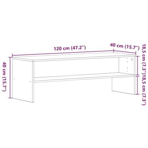 TV ormarić crni hrast 120x40x40 cm konstruirano drvo - Crni hrast 1 Cijena