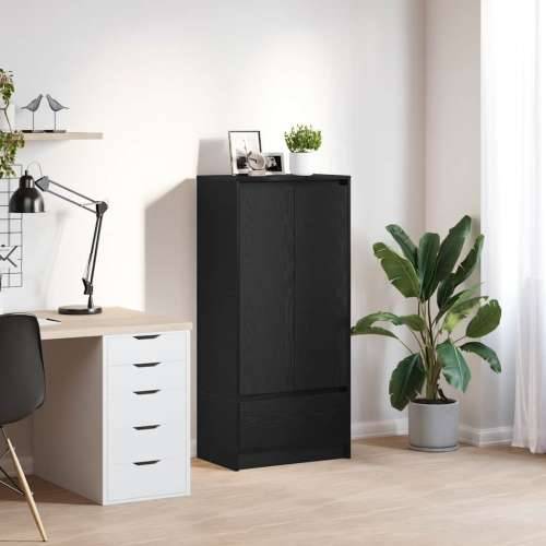 Ormar s ladicom crni hrast 55,5x34x119,5 cm konstruirano drvo - Crni hrast 1 Cijena
