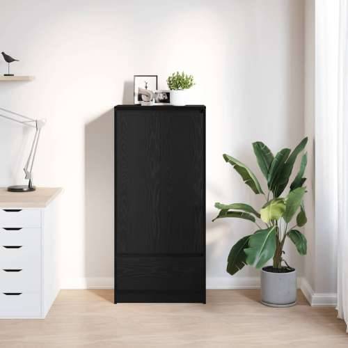 Ormar s ladicom crni hrast 55,5x34x119,5 cm konstruirano drvo - Crni hrast 1 Cijena