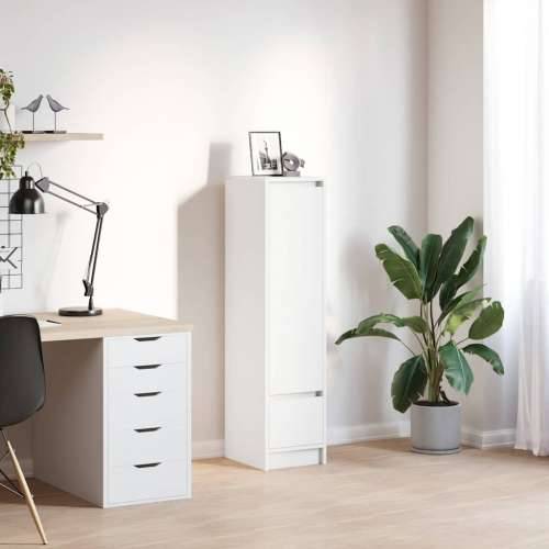 Visoka ploča bijela 29,5x34x119,5 cm izrađeno drvo - Bijela 1 Cijena