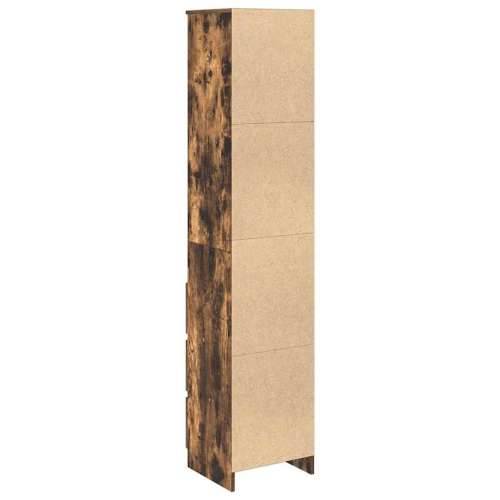 Visoka ploča dimljeni hrast 37,5x35x180 cm izrađeno drvo - Dimljeni hrast 1 Cijena