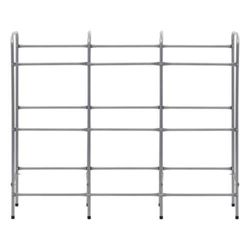Police za pohranu za 9 sanduka srebrne 145x33x116 cm čelične - 145 x 33 x 116 cm 1 Cijena