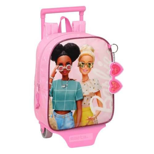 Školski Ruksak s Kotačima Barbie Girl Roza 22 x 27 x 10 cm Cijena